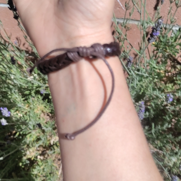 Genuine Leather Bracelet #4 Handmade - Picture 3 of 7